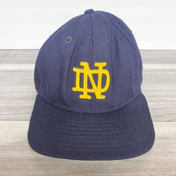 Notre Dame University New Era Embroidered 60’s 70’s Hat Snapback Vintage Grandpa - Picture 1 of 5